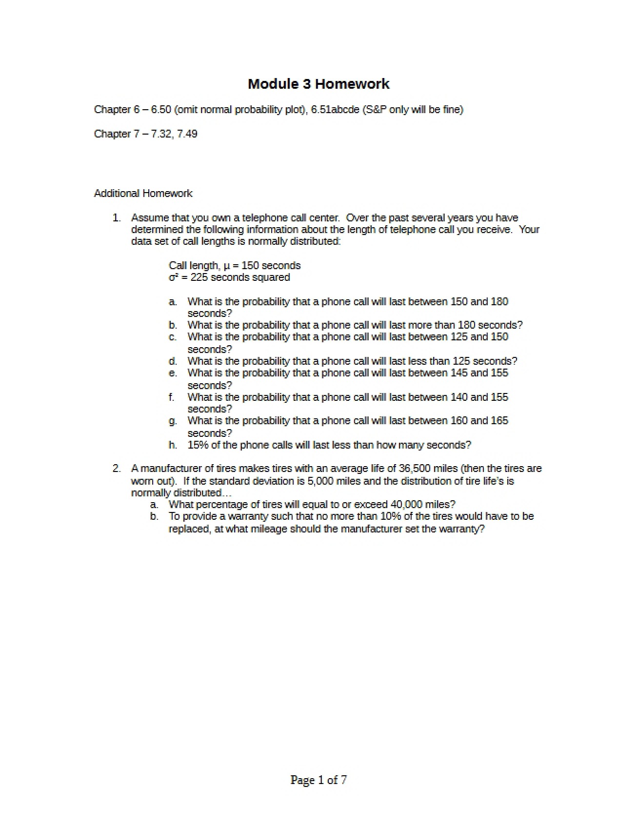 Homework Module Three (BSTAT 3321)