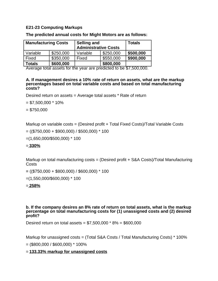 Computing Markups - E21-23