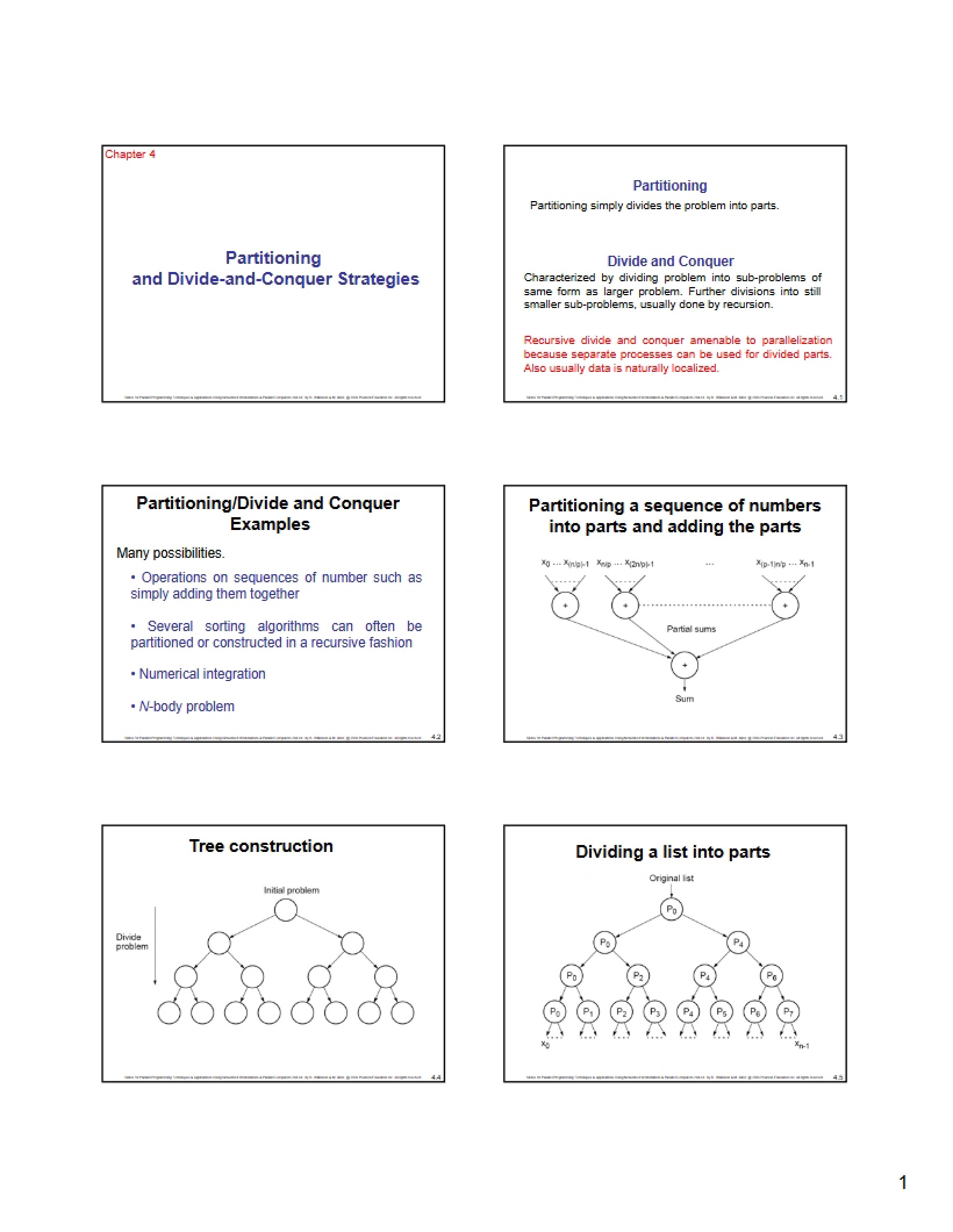 Partitioning Strategies