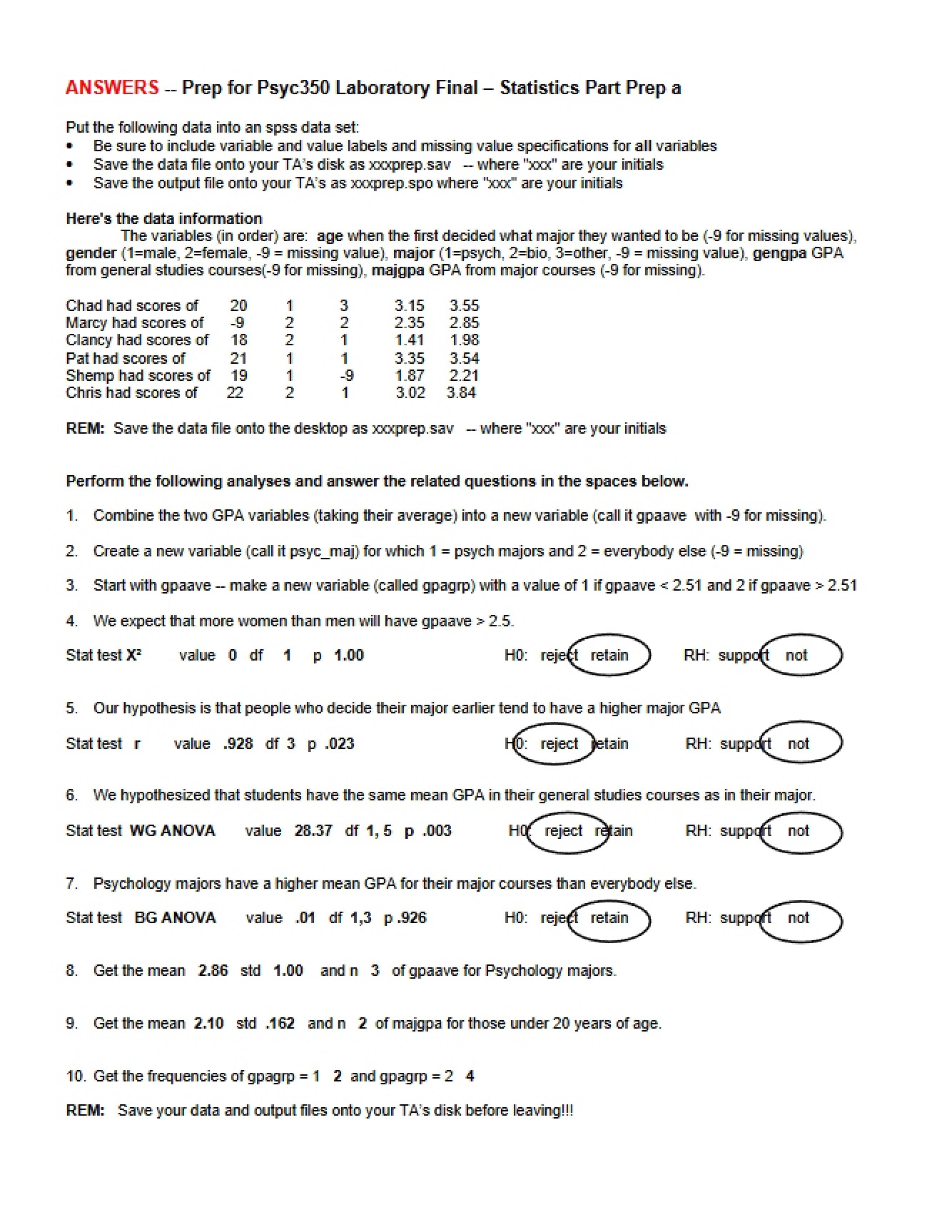 Research Methods Syllabus