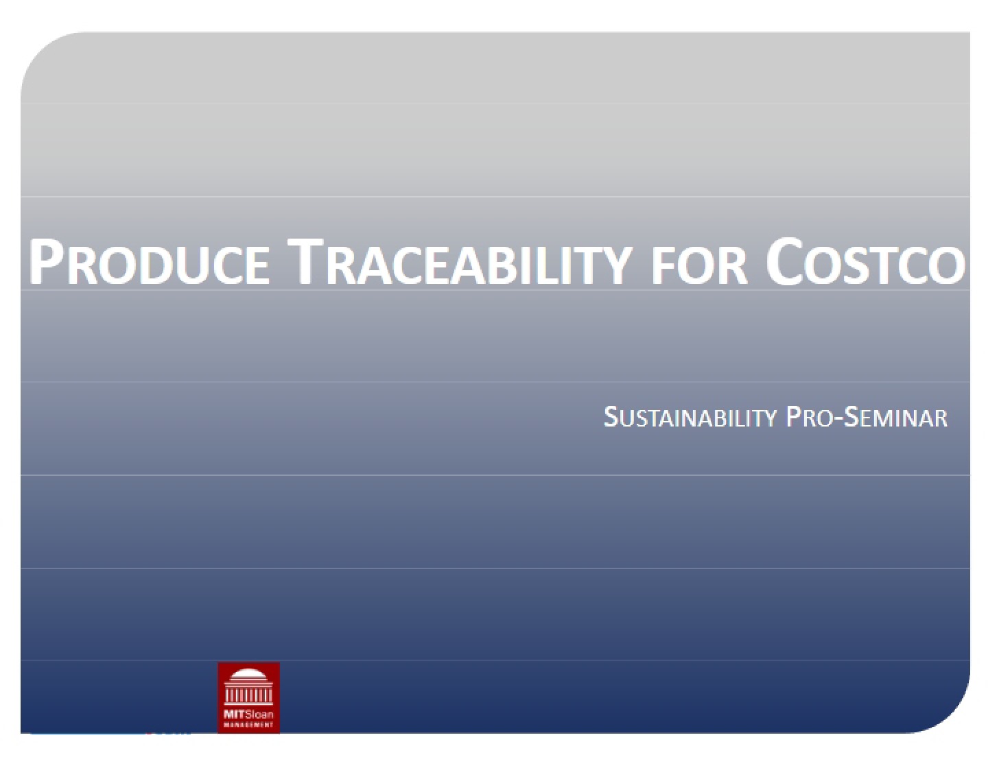 Traceability of Produce
