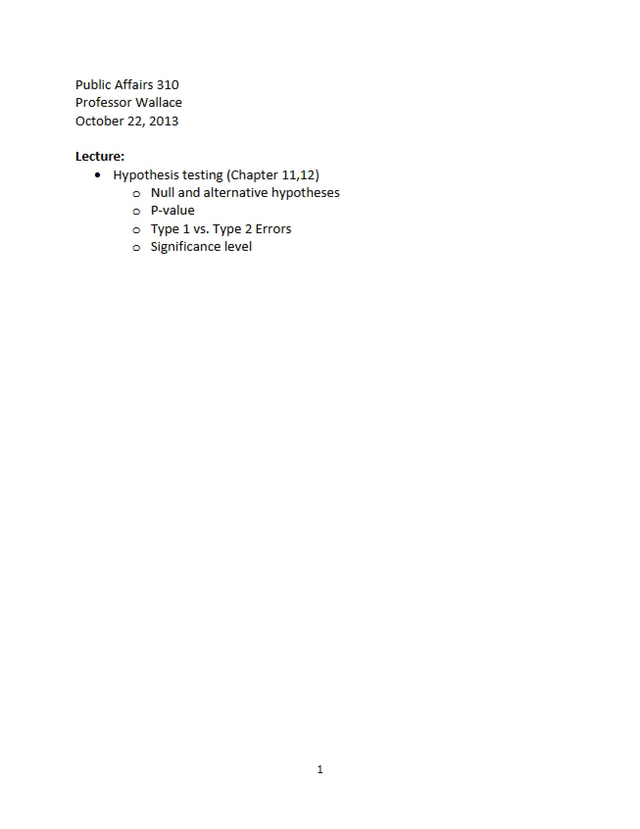 Class Session Oct 22