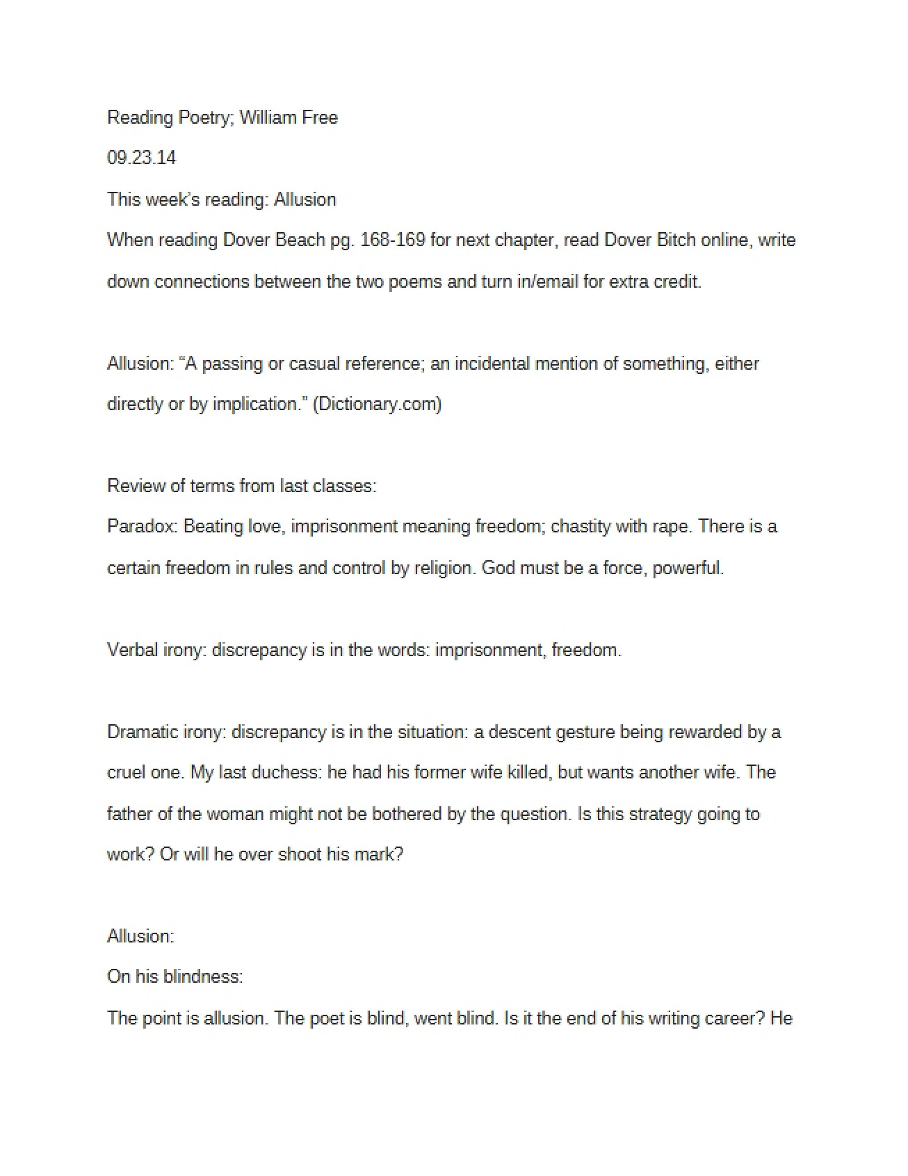 Methods for Reading Poetry