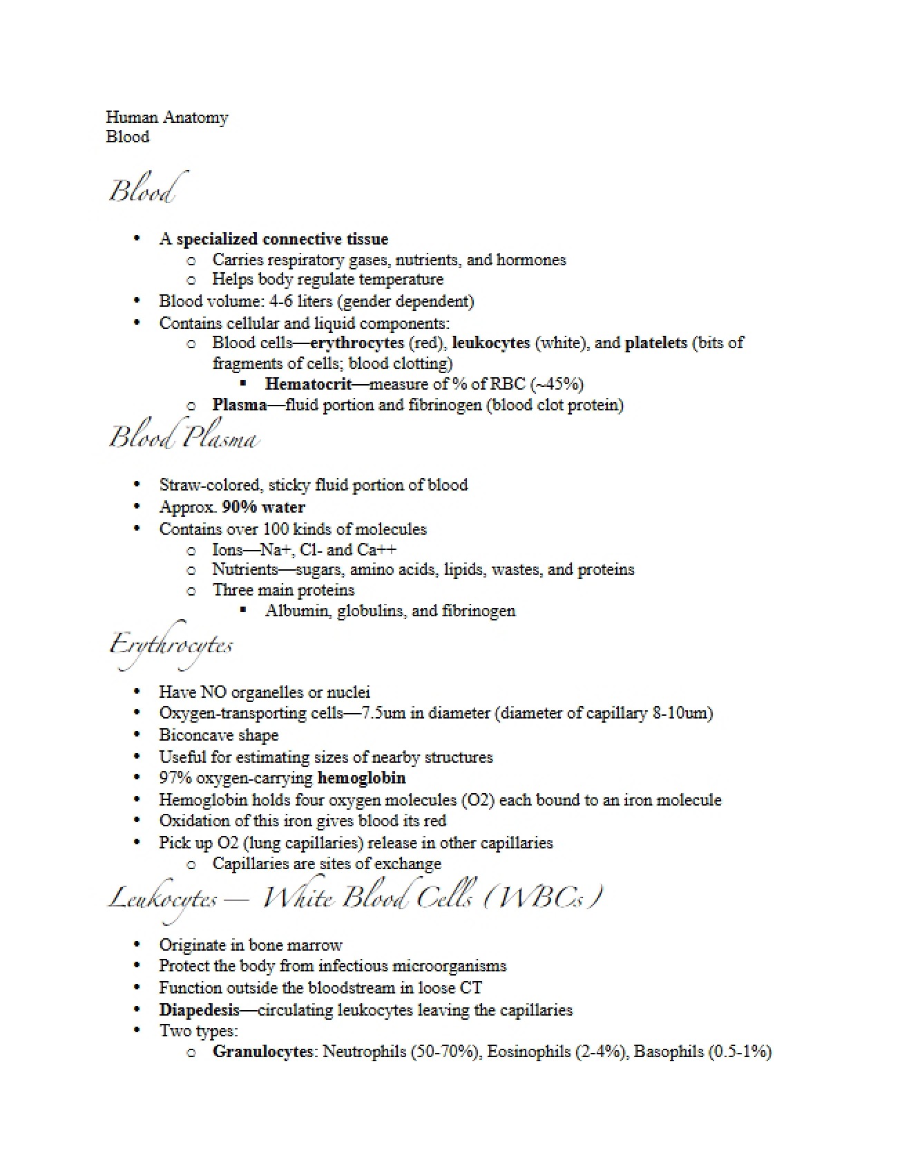 Blood Components
