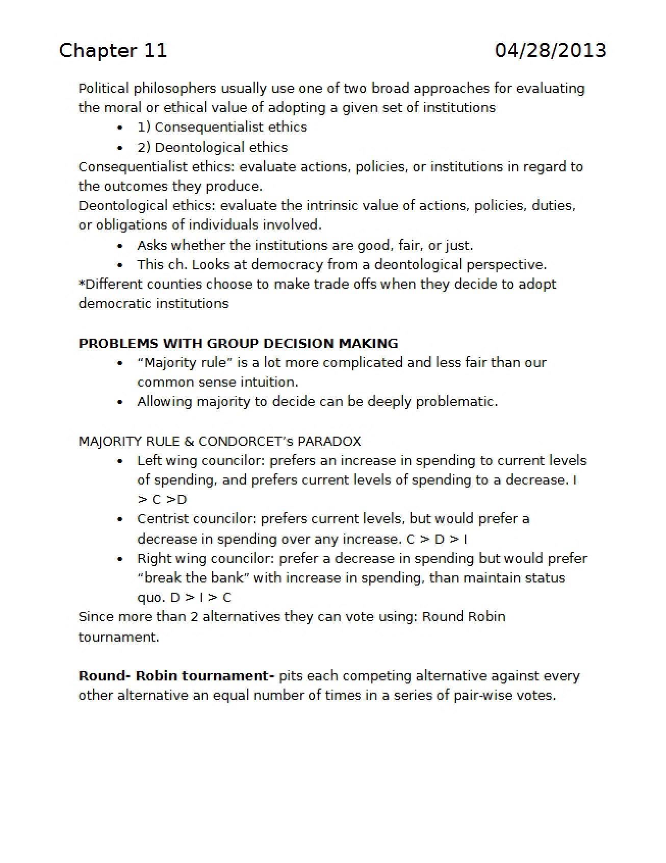 Eleventh Chapter on Adolescence in Political Science