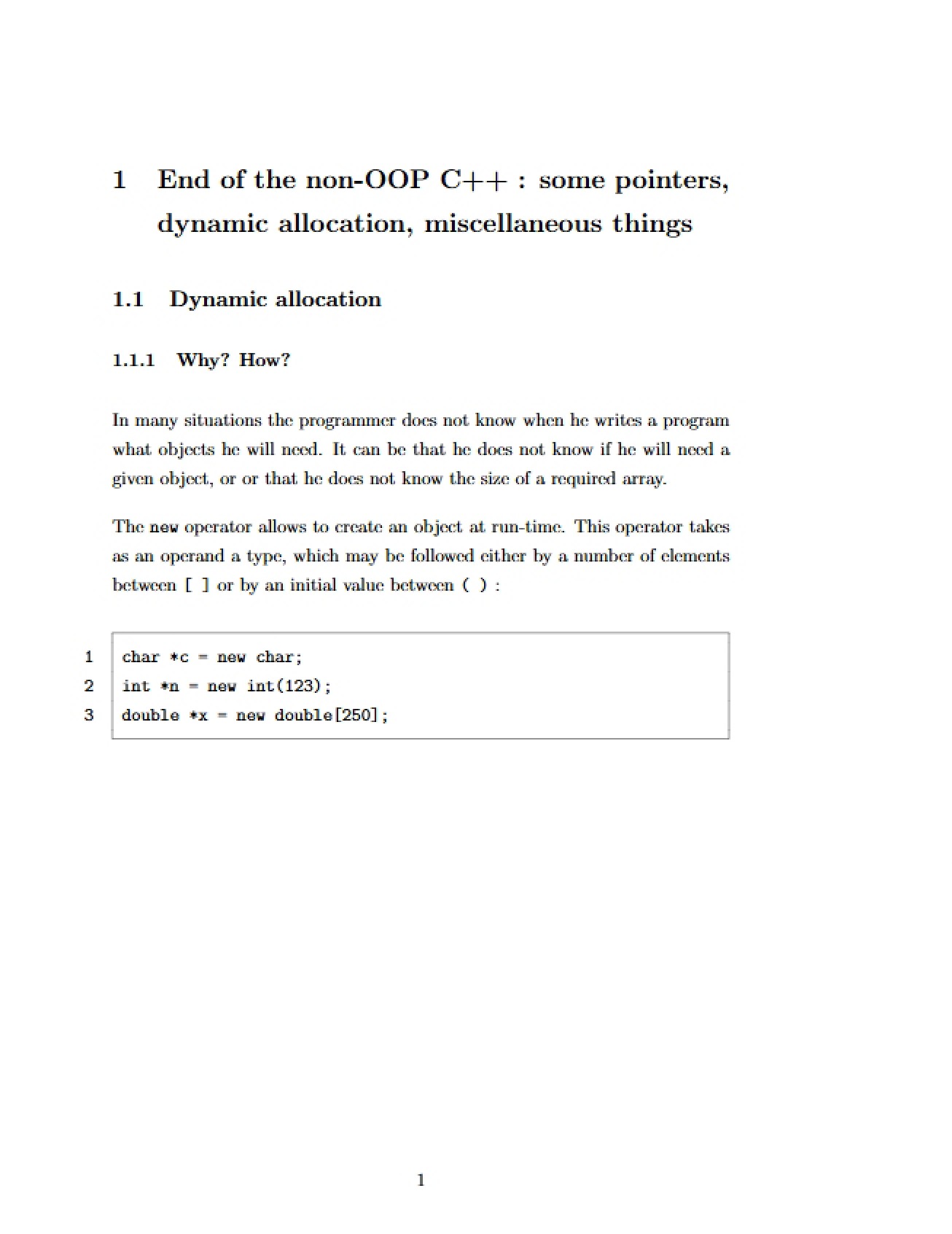 Concluding Non-OOP Concepts in C++
