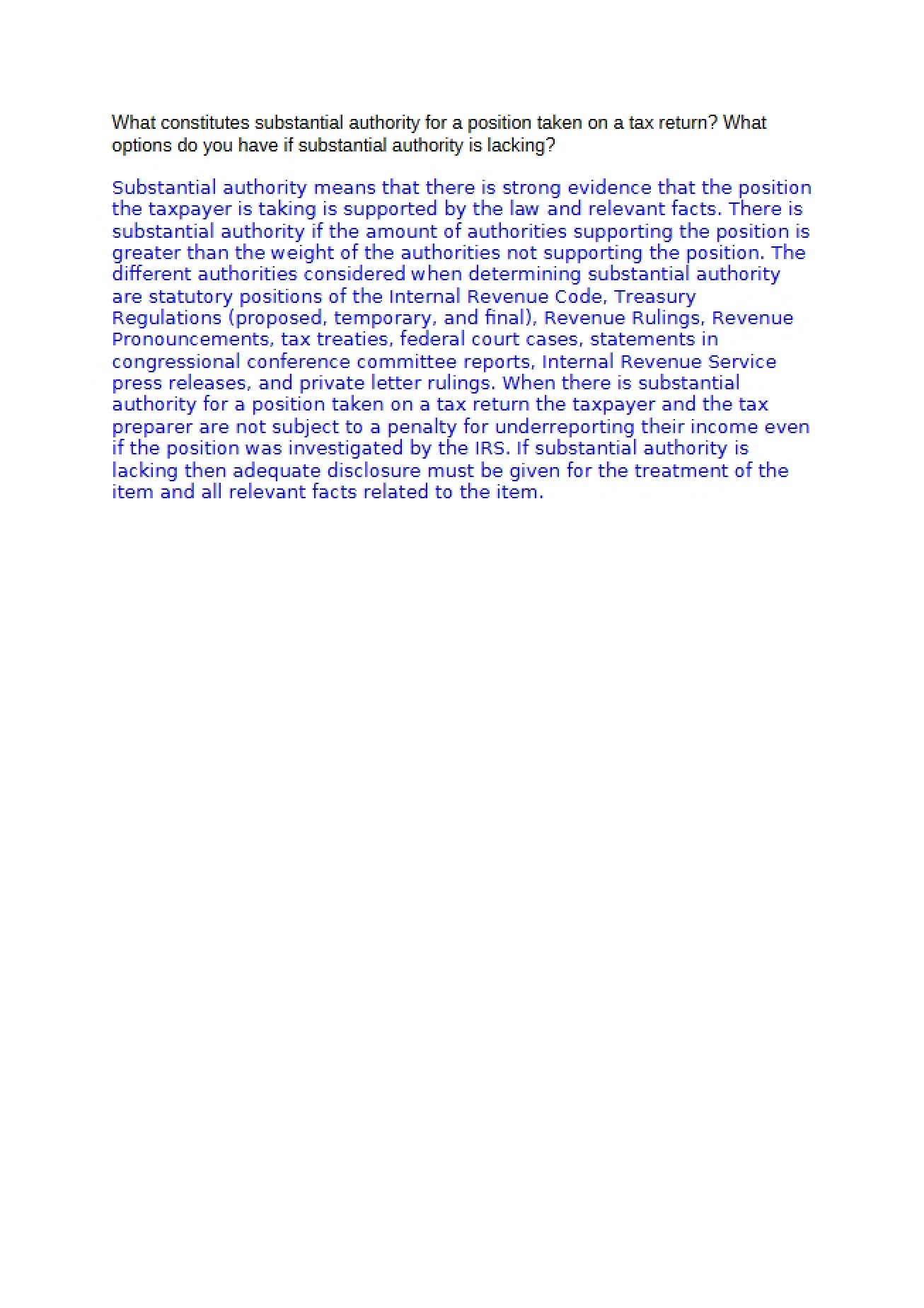 Taxation Study Notes