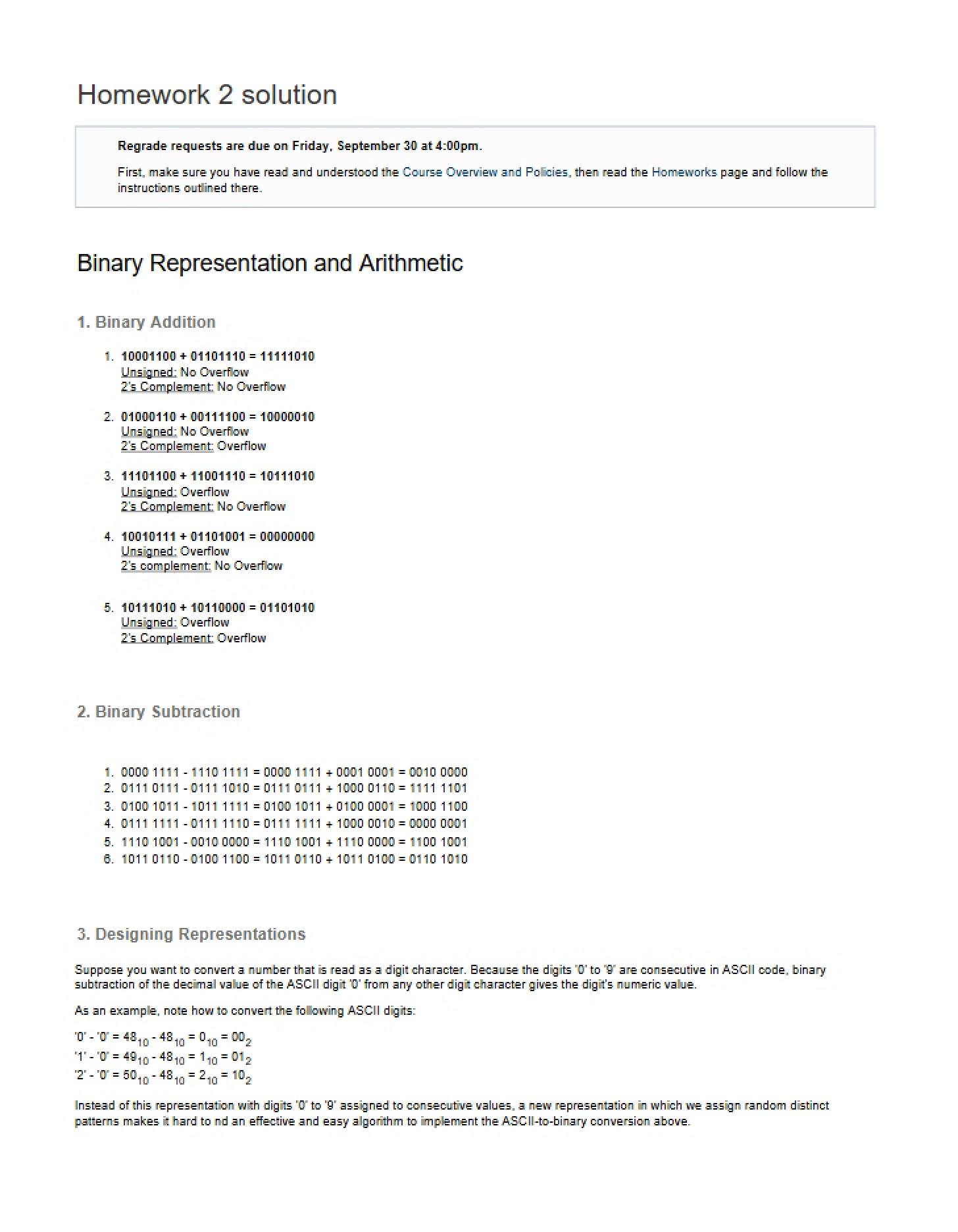 Arithmetic and Binary Representation
