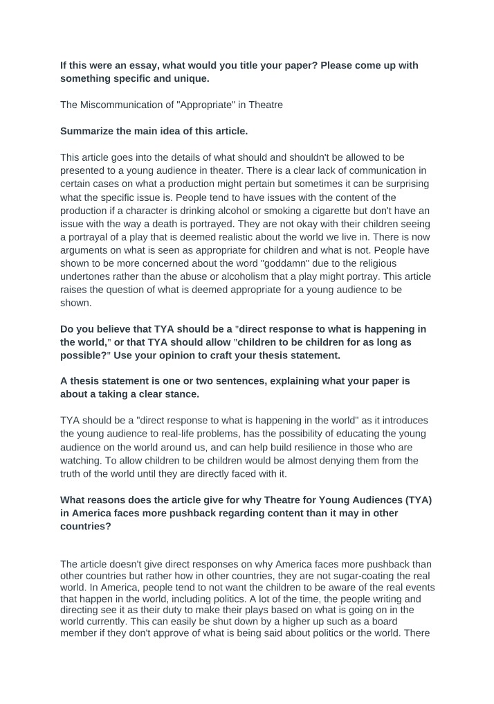 Written Response for Module 12