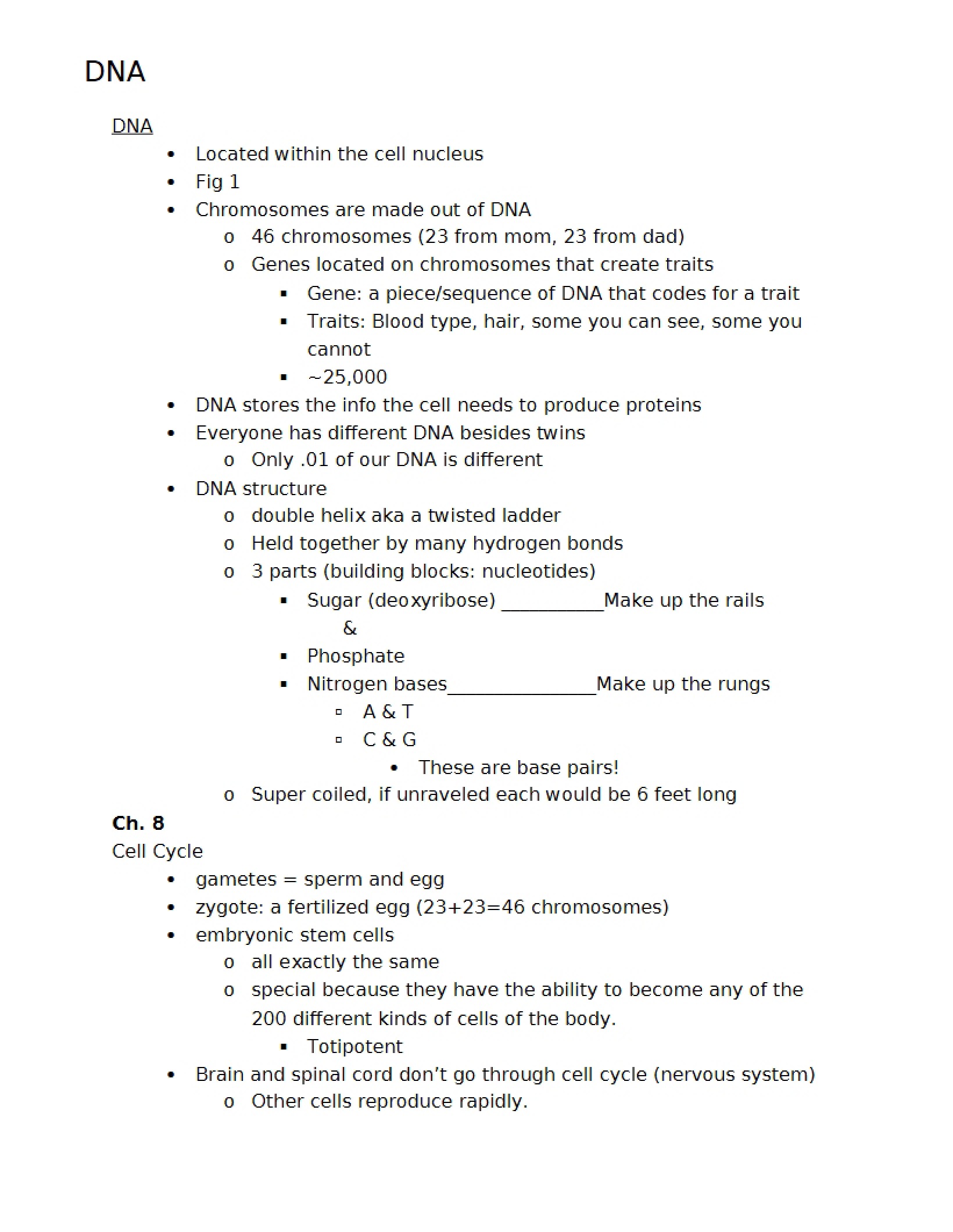 DNA Concepts