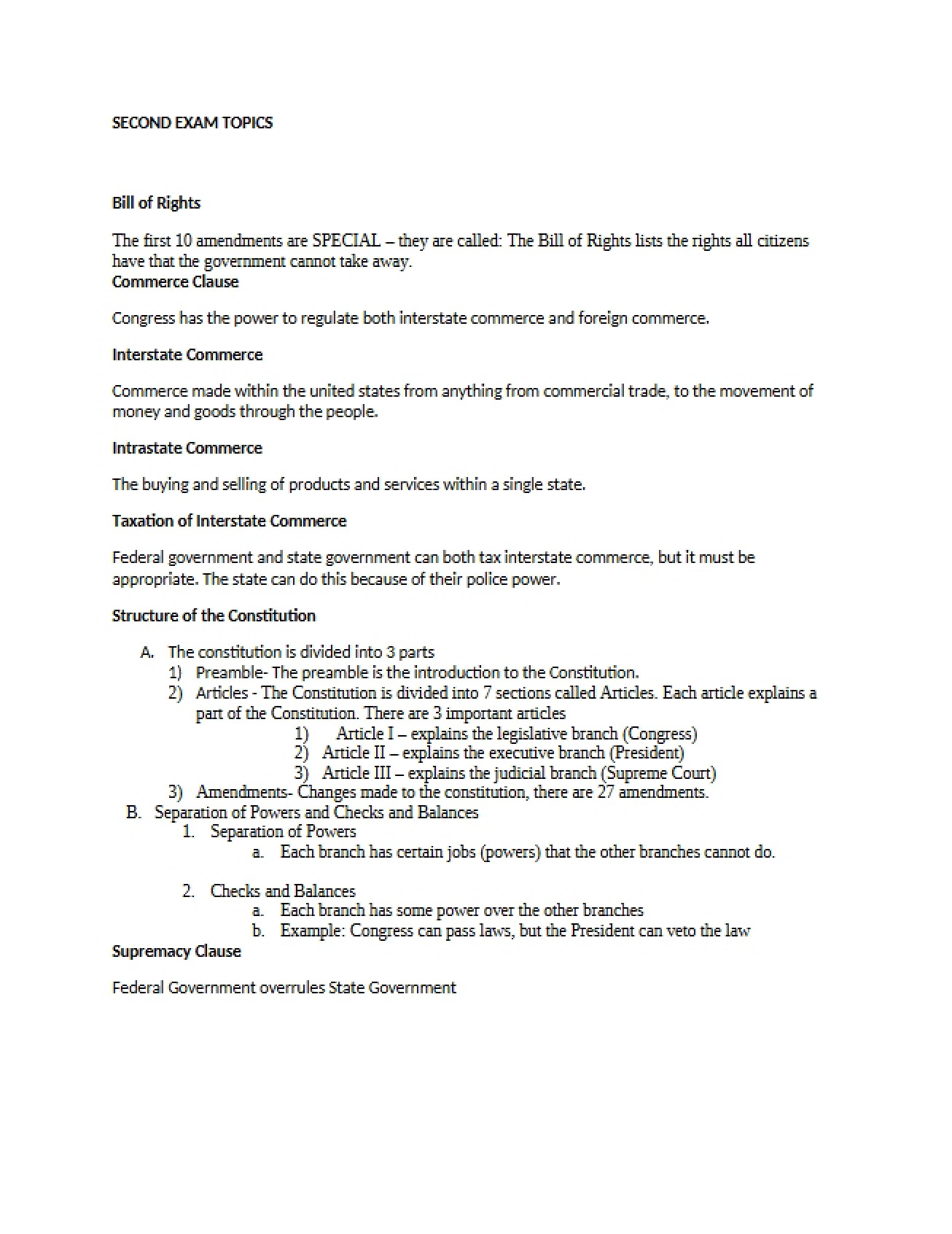 Rights Bill Overview