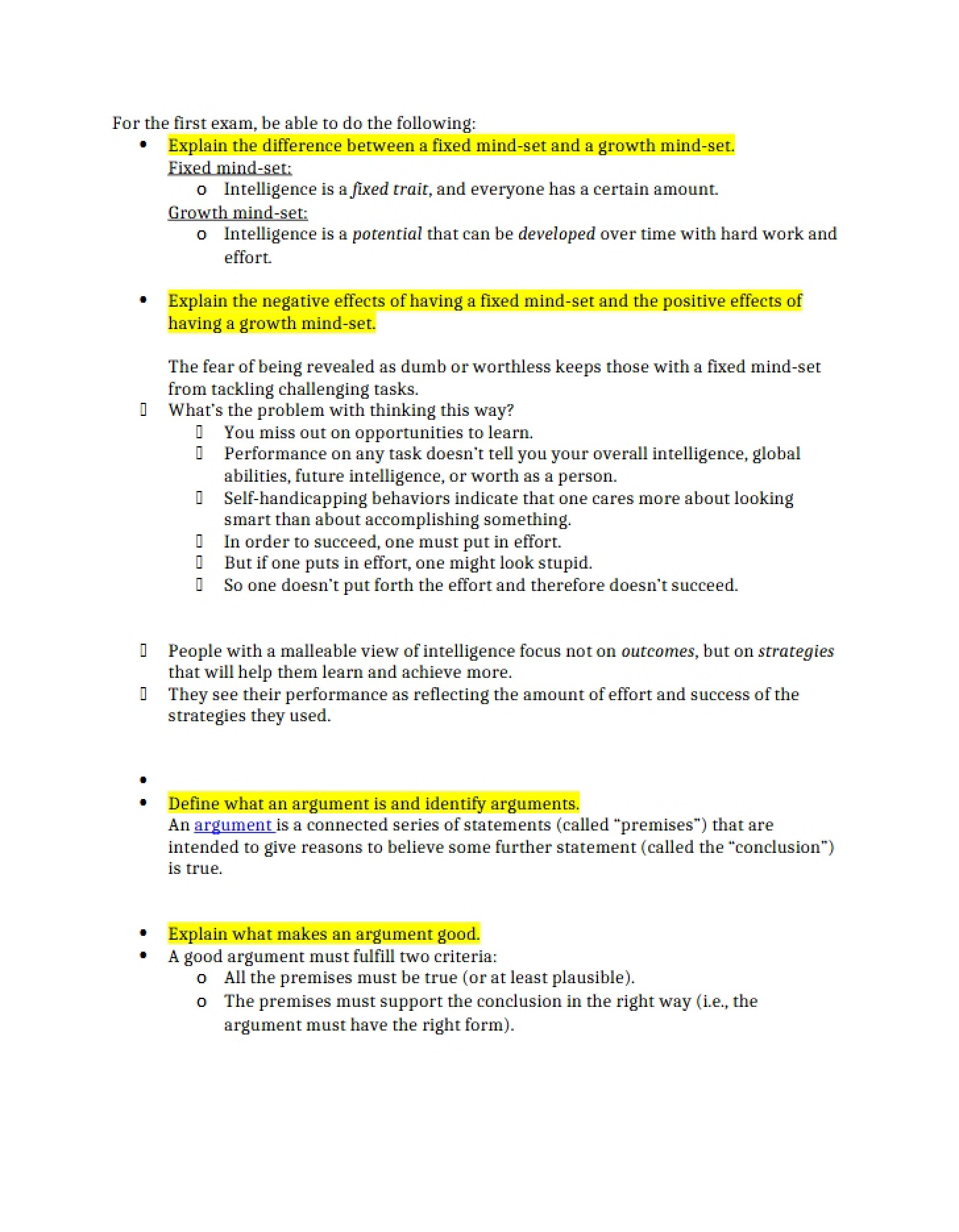 Test Preparation