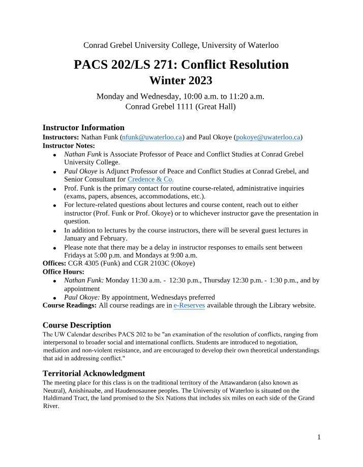 Winter 2023 Syllabus - PACS 202 and LS 271