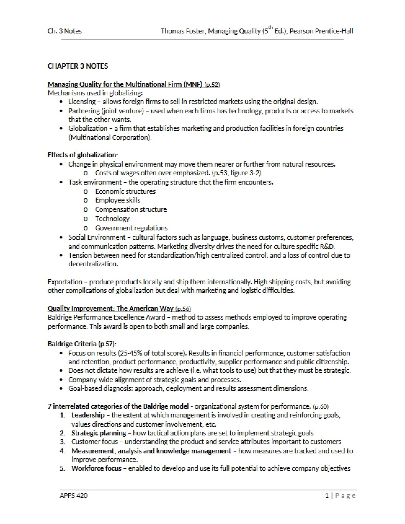 Consulting Notes Ch 3