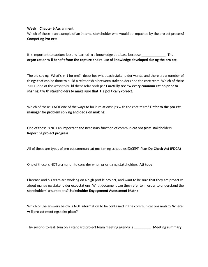 Chapter 6 Assignment - Week 3
