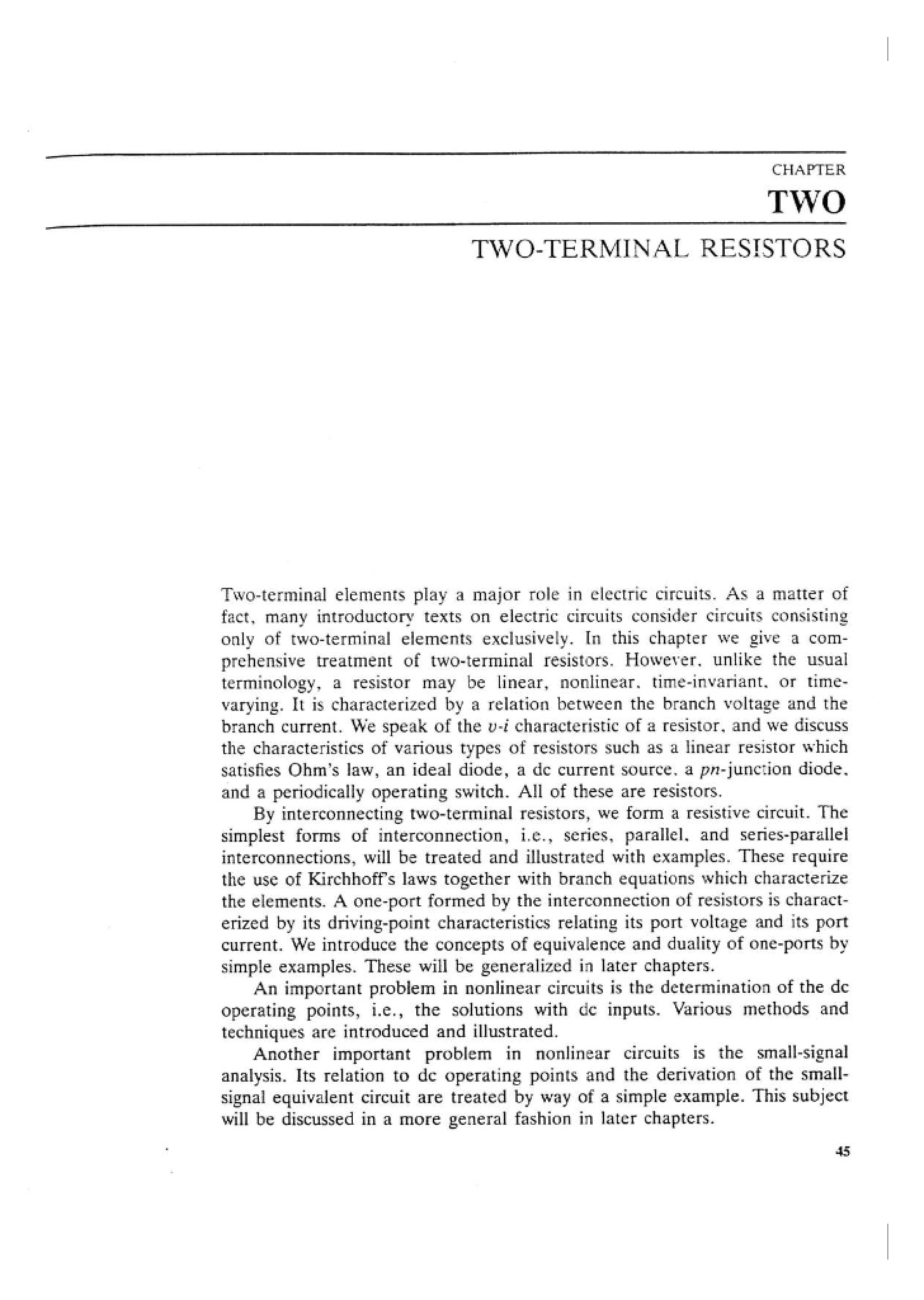 Resistors Two-Terminal