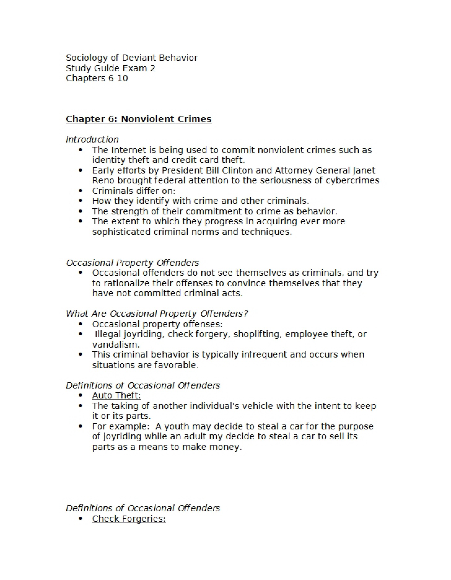 Exam 2 Preparation Guide
