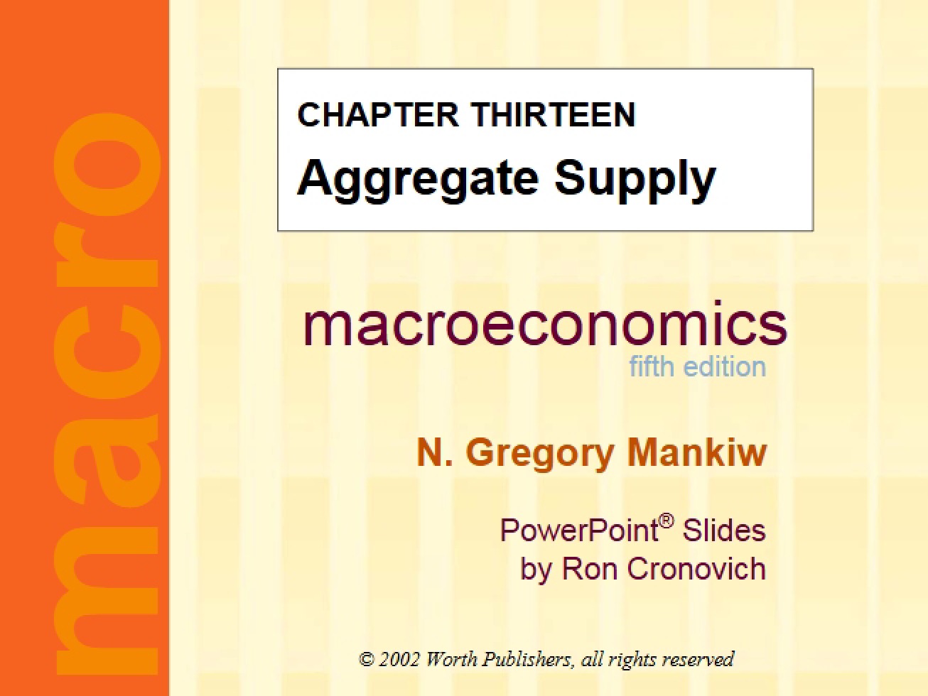 Supply in Aggregate