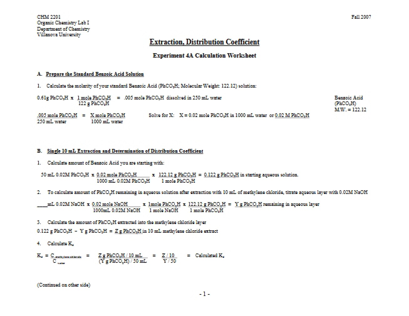 Coefficient of Distribution Extraction