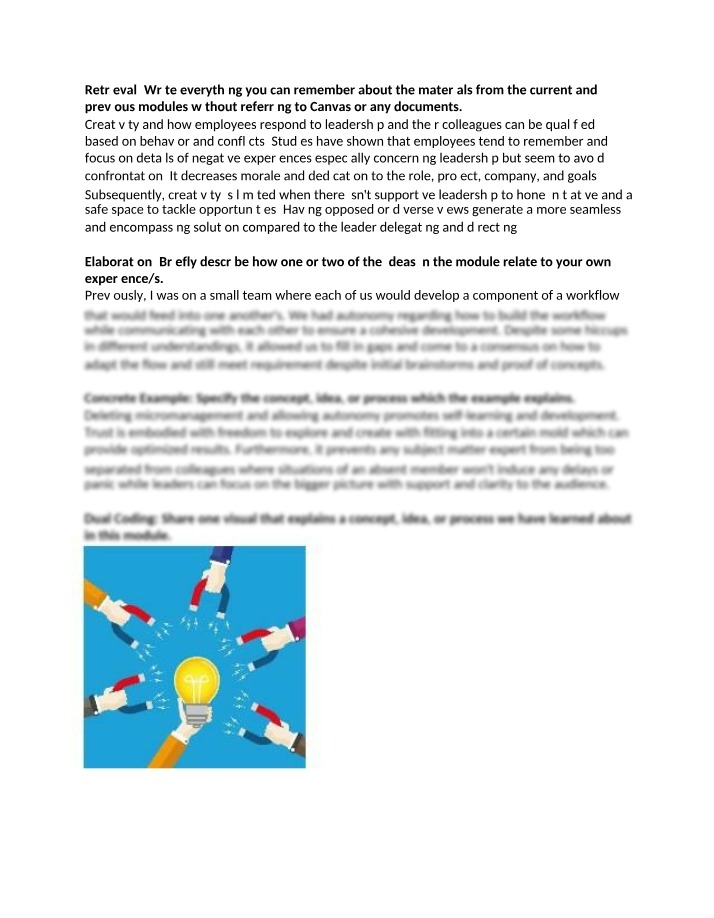 Workplace Creativity and Collaboration Notes