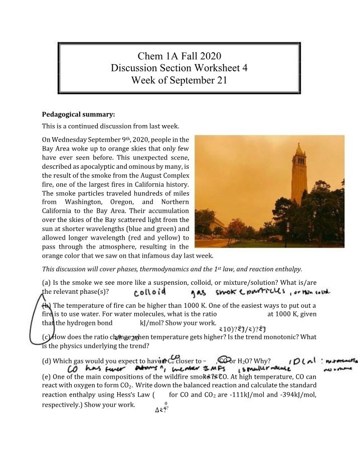Worksheet for Discussion Section 4
