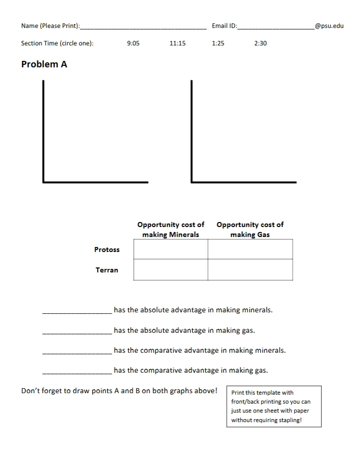 Economics Homework 2 Submission Form