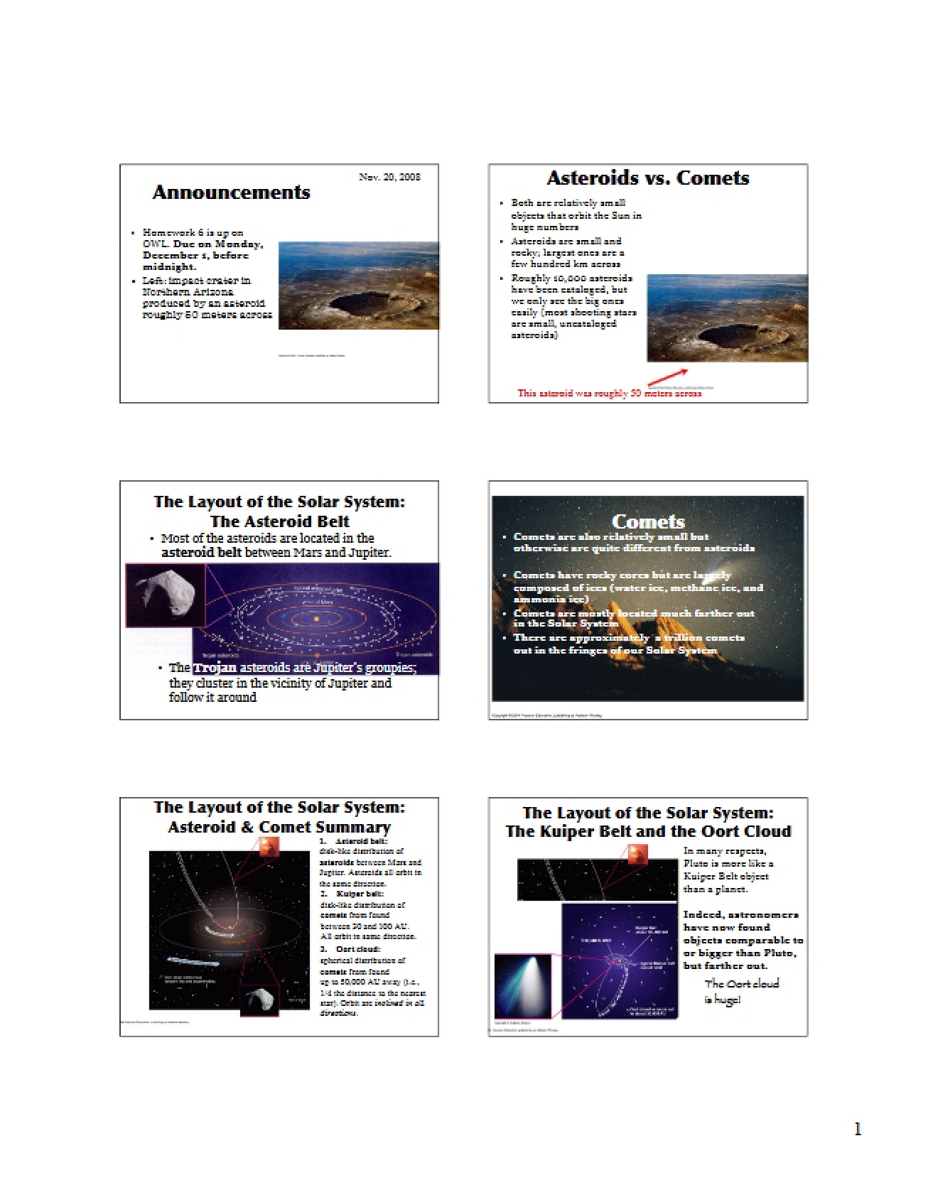 Solar System Lecture Notes 2