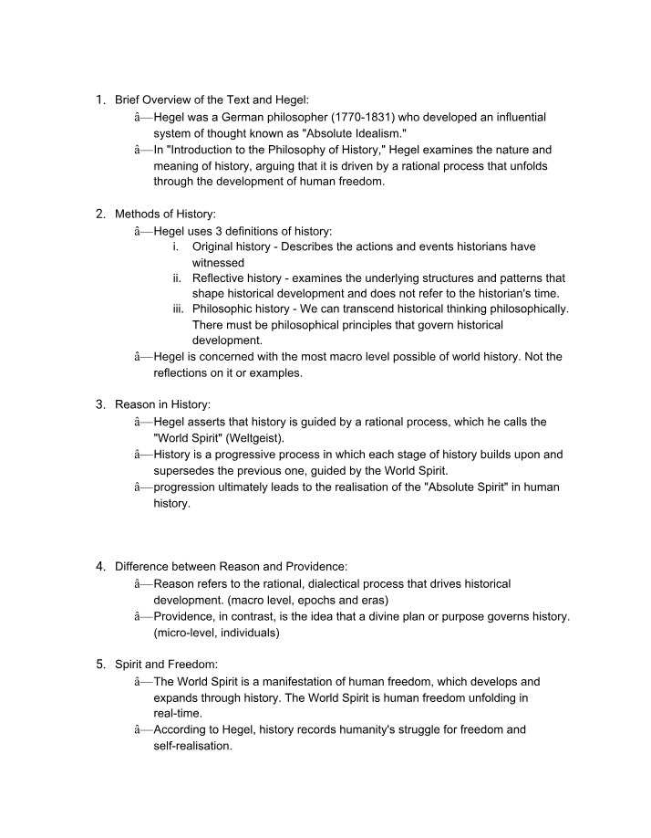 Hegel's Philosophy and the Rational Progression of History