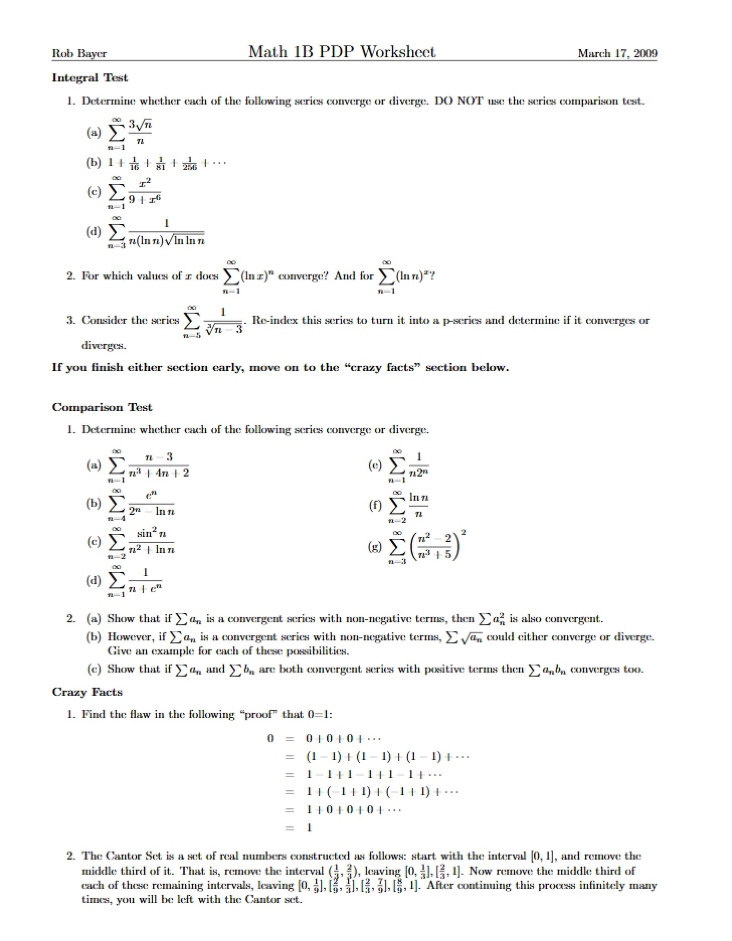 PDP Exercise Sheet