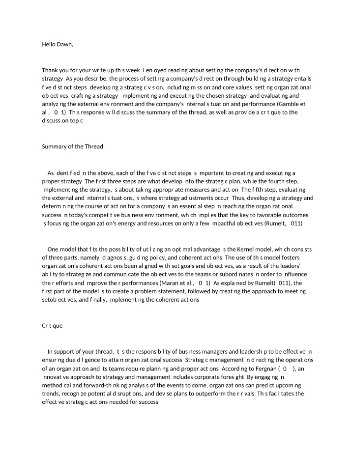 Strategic Vision - Steps for Organizational Success