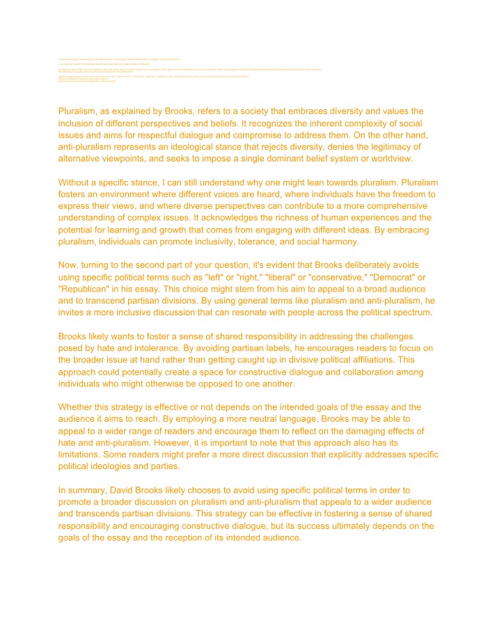 Where Do You Stand on Pluralism and Anti-Pluralism