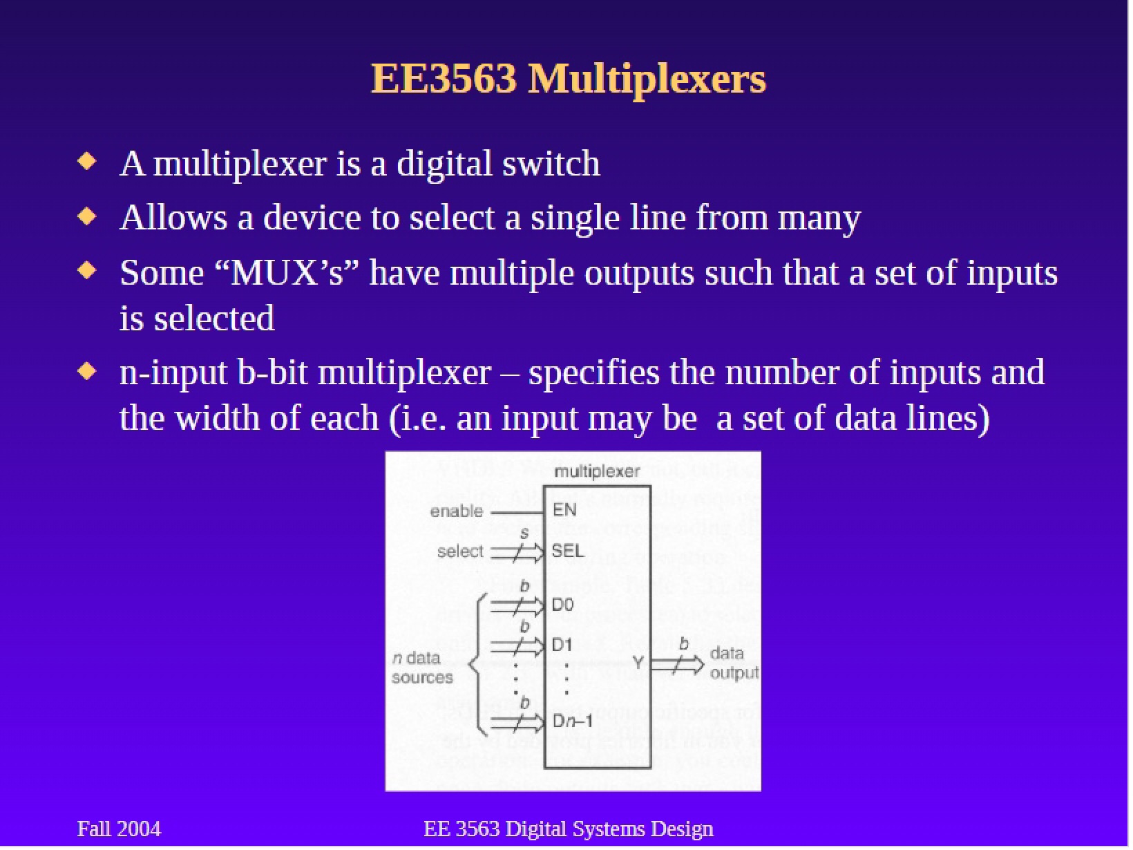 Mux and Multiplexers