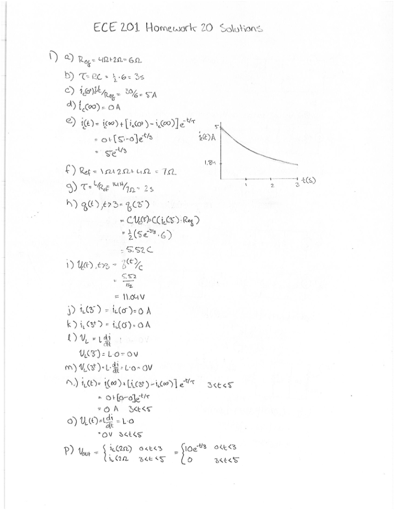 Solutions for Homework Twenty
