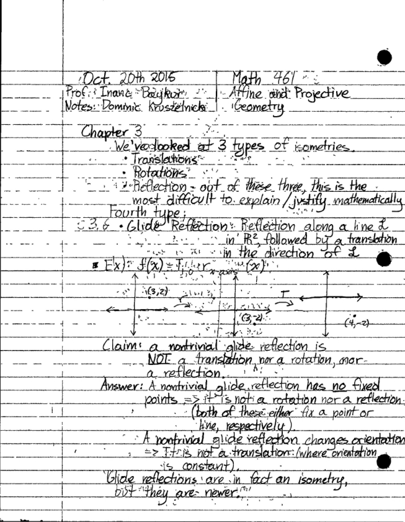 Geometry Notes 1