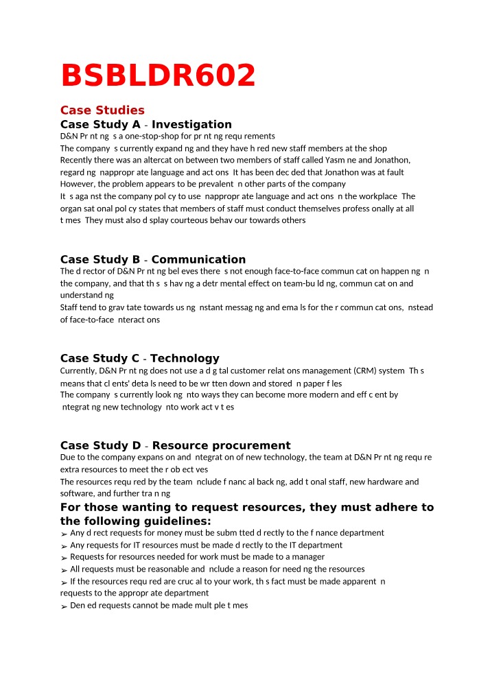 Case Studies in Professional Workplace Conduct