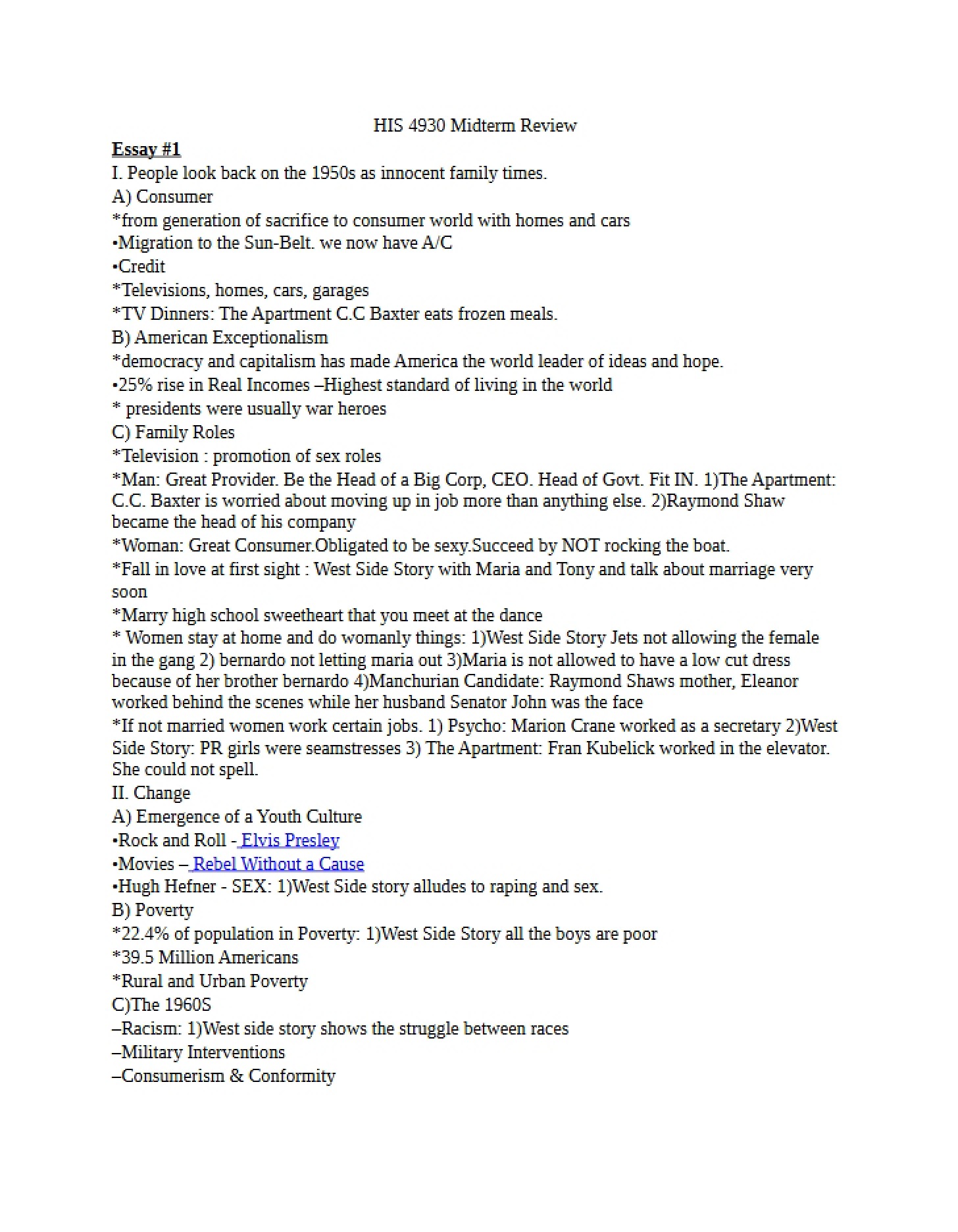 Mid-Semester Evaluation Practice
