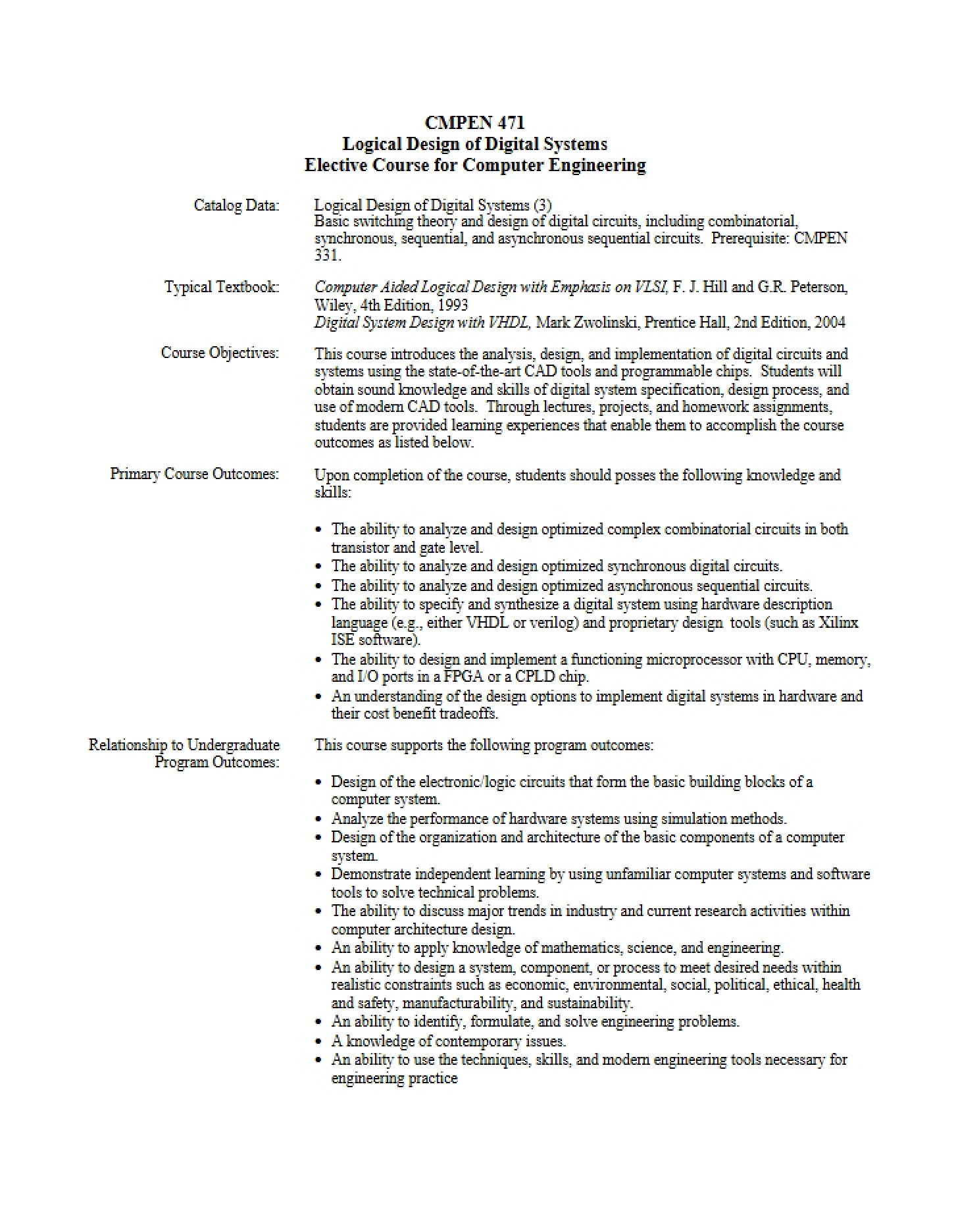 Course Syllabus CMPEN 471