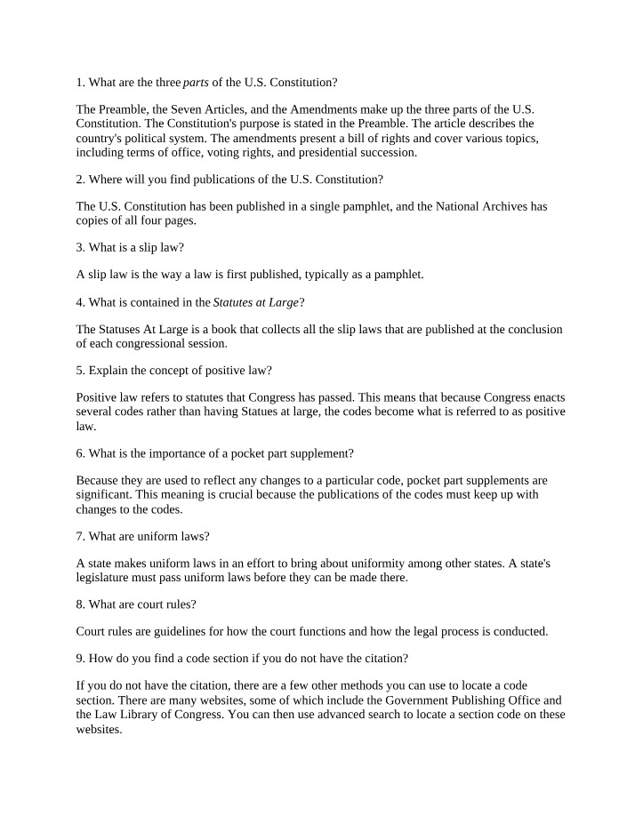 Short Answer Assignment 2