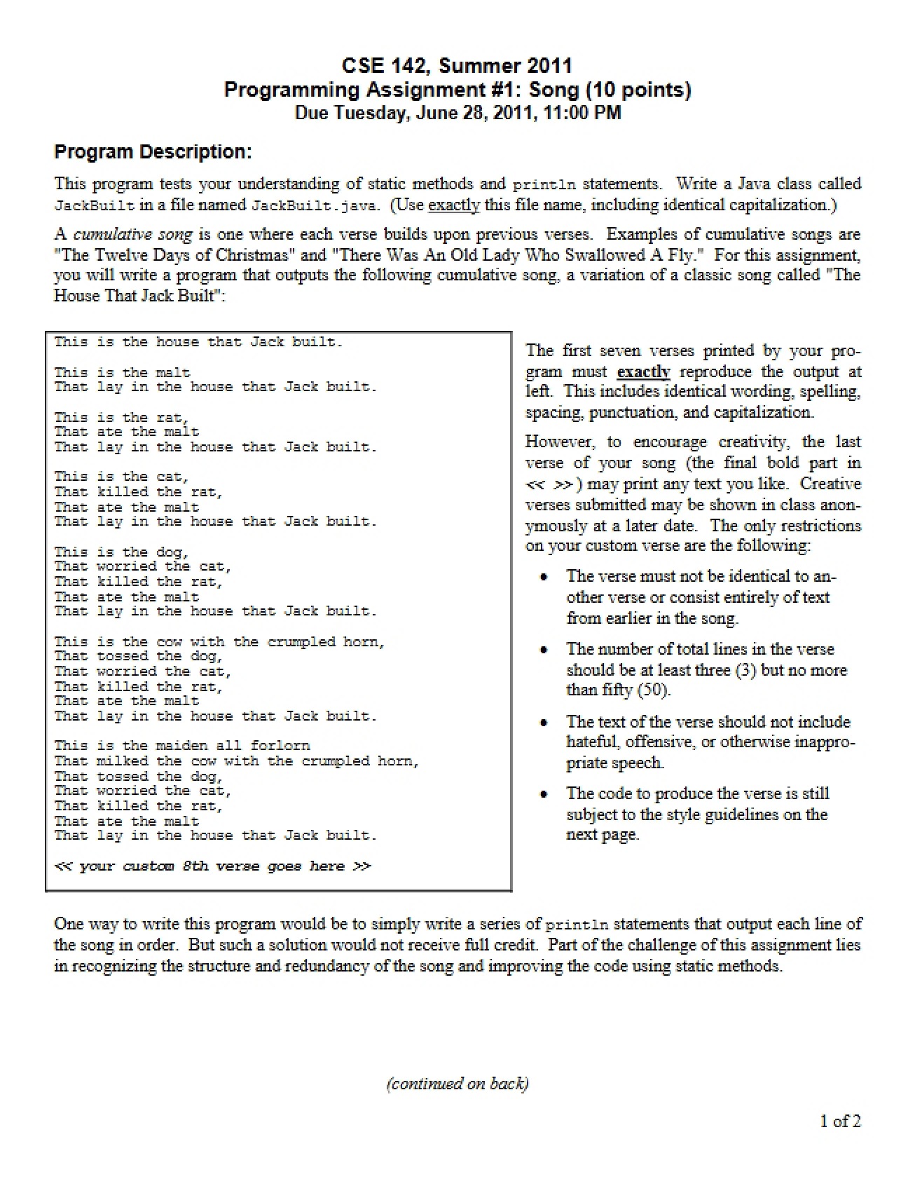 Homework Task