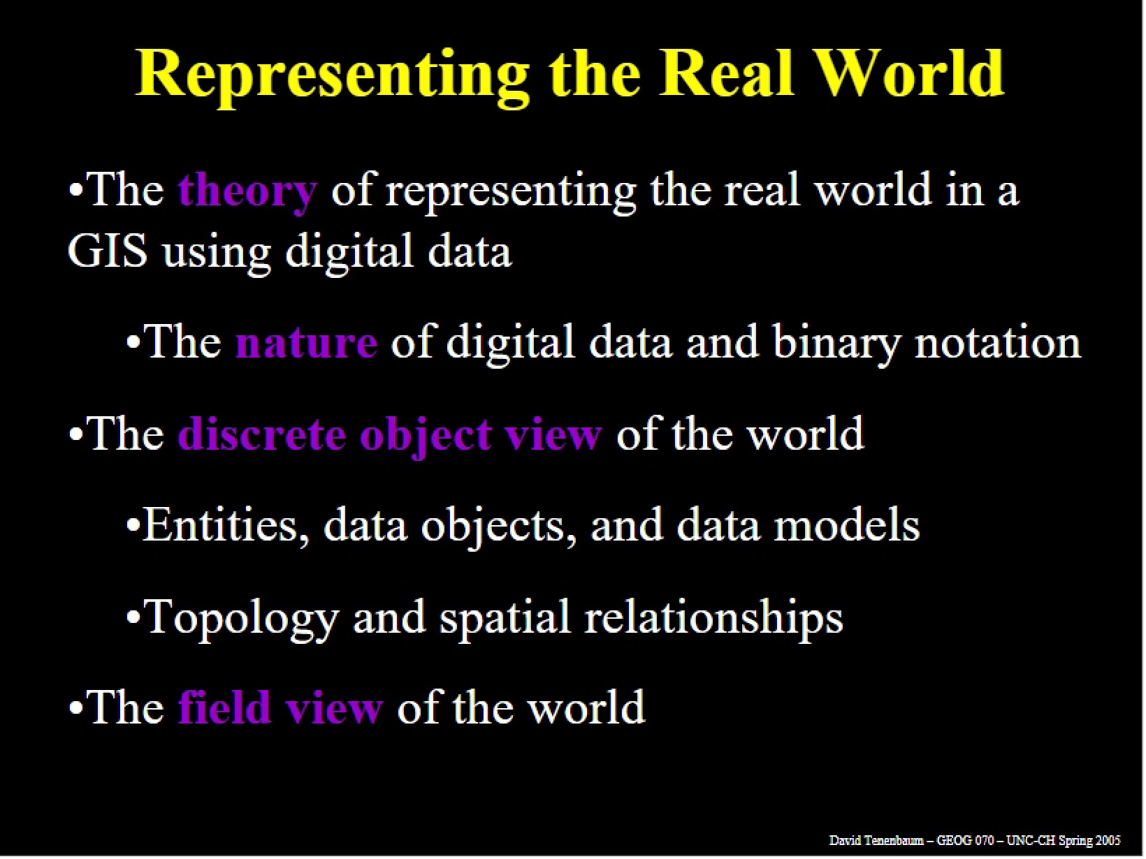 Real World Representation