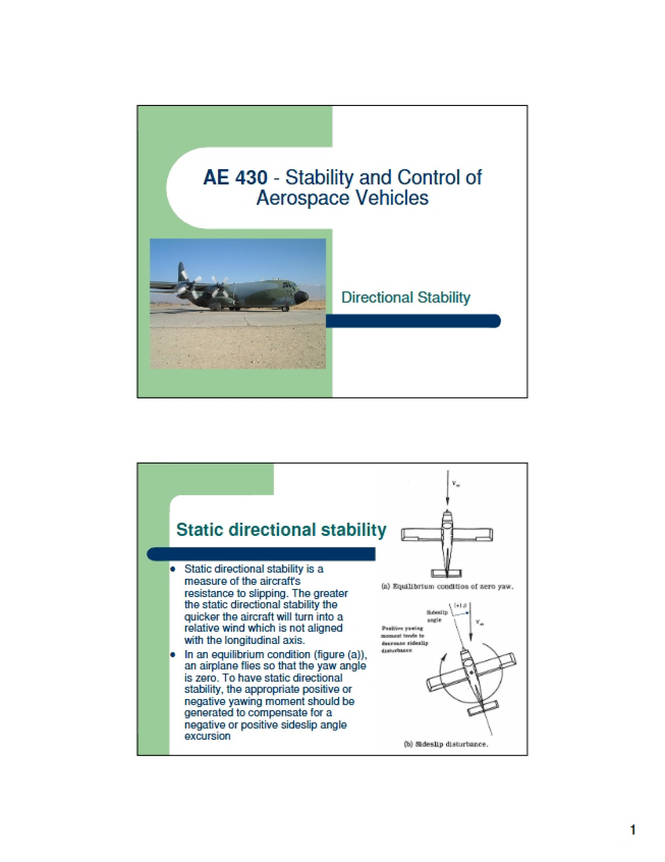 Stability (Directional)