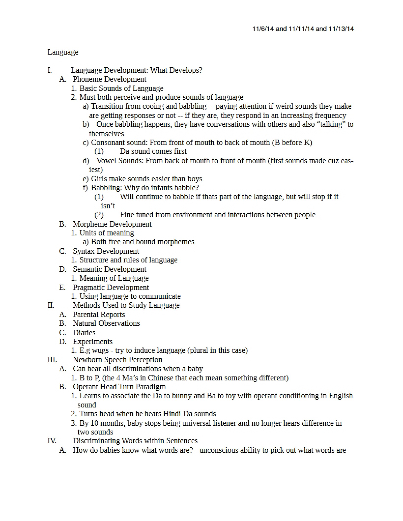 Language Acquisition