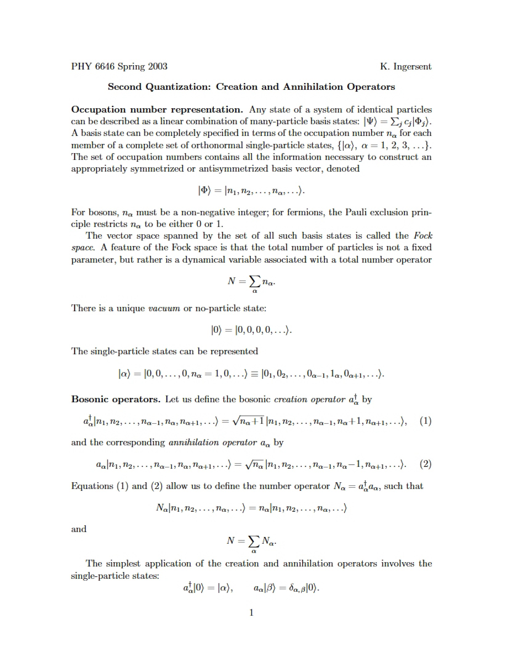 Quantization Second