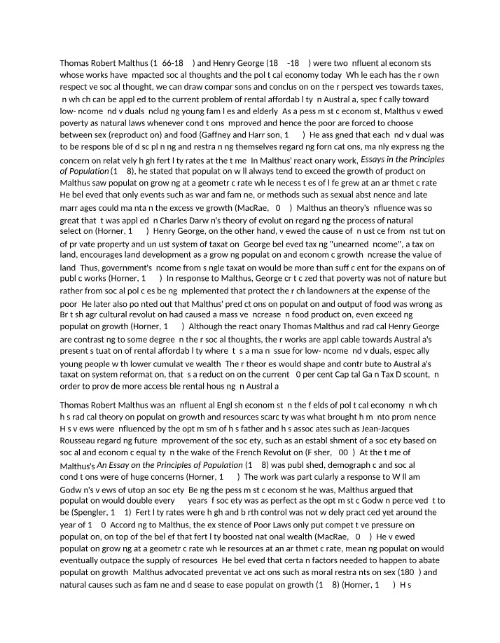 ECON1401 Written Assignment
