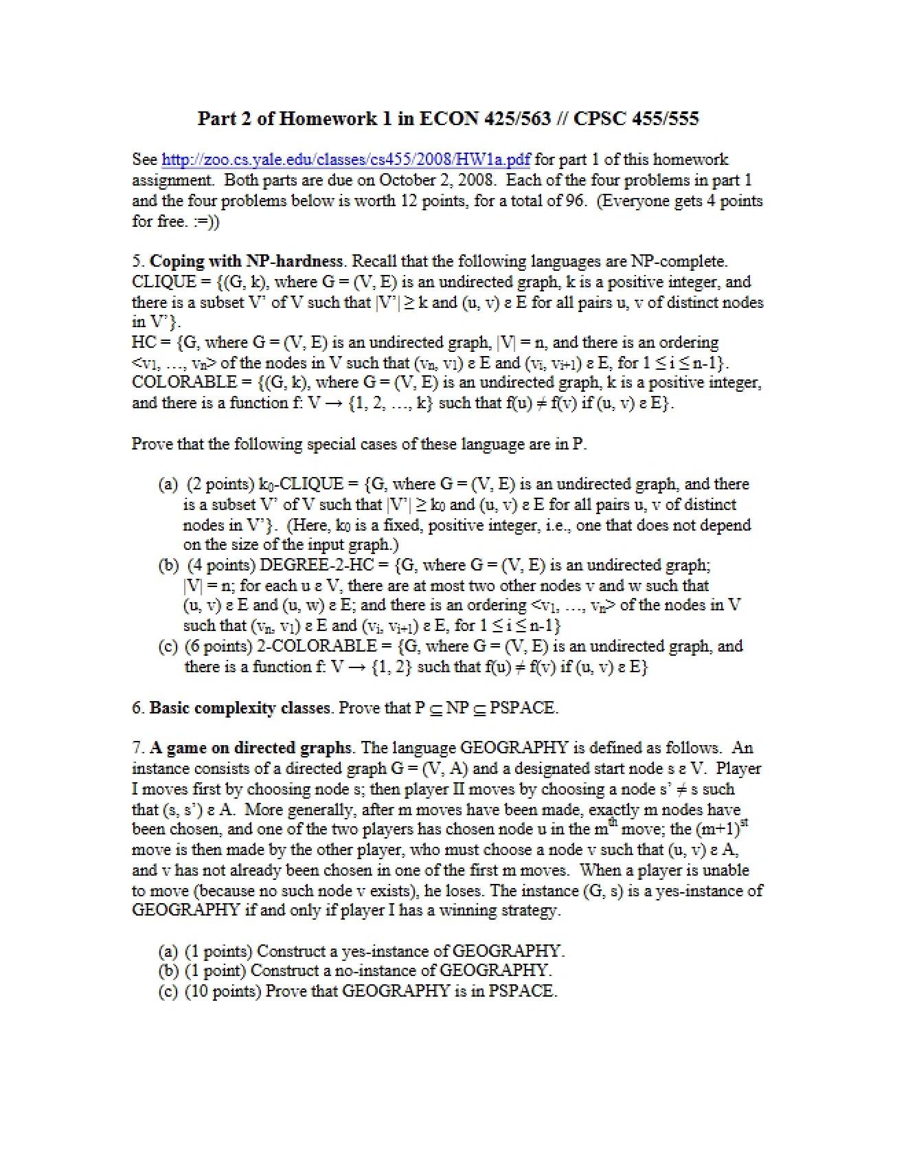 Homework 1 (Part 2)