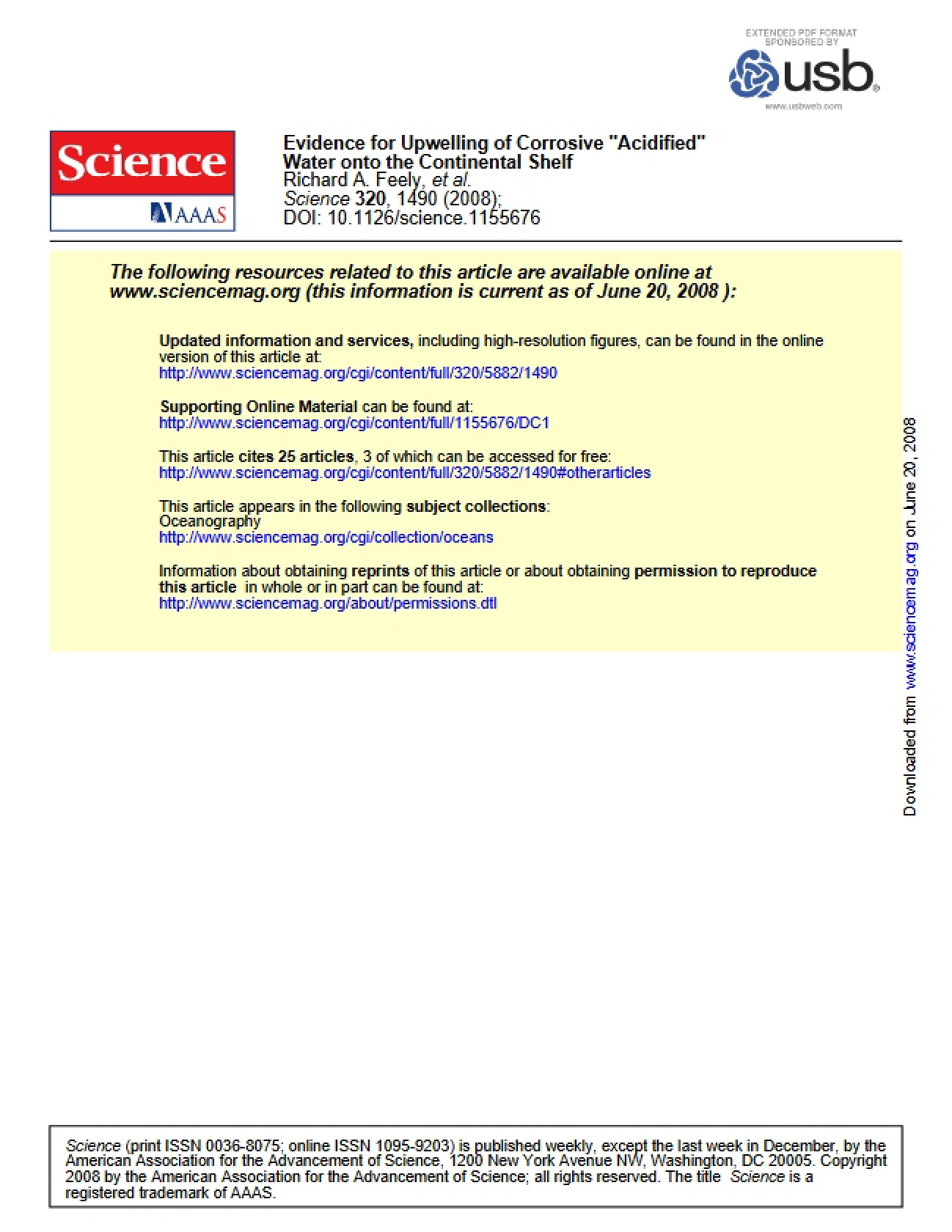Acidified Corrosive Water Upwelling Evidence