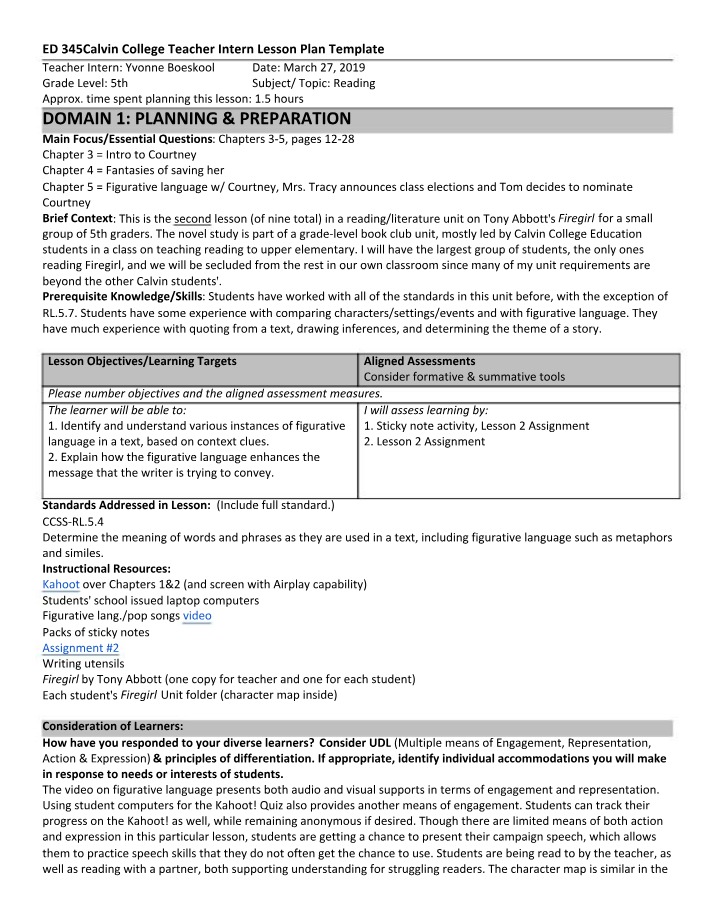 Enhancing Reading Comprehension with Figurative Language