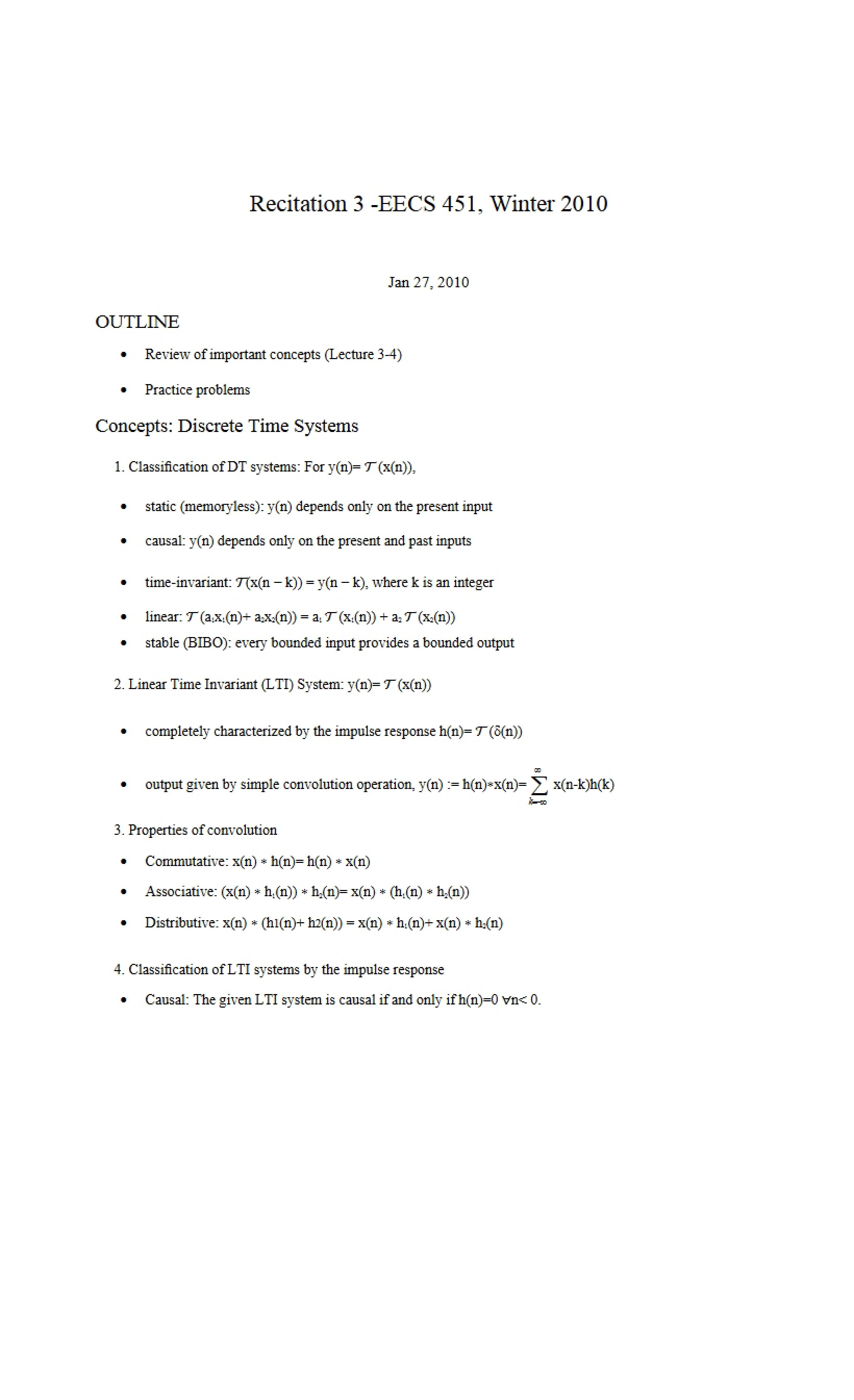 Lecture Notes