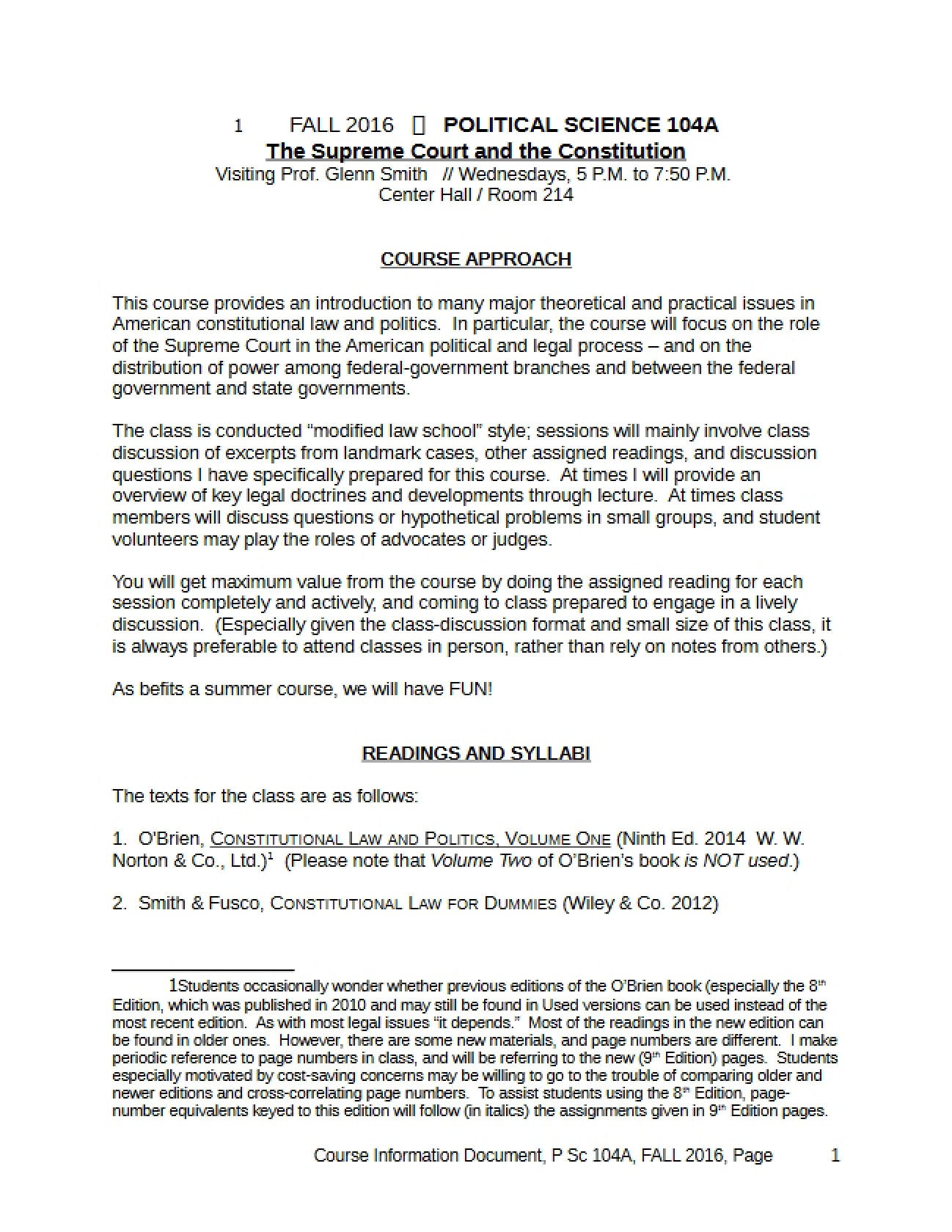 Constitutional Law and Supreme Court Framework