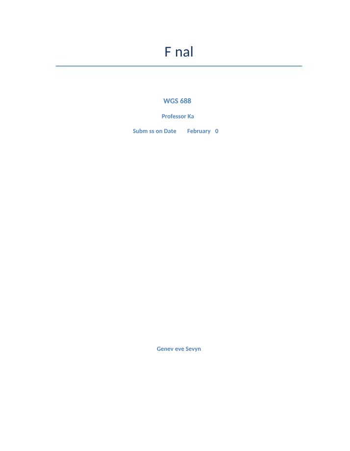 WGS-6882 Final Assessment